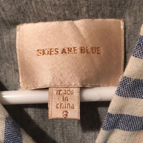 Stitch Fix Skies Are Blue Striped Button Blouse - Picture 7 of 7